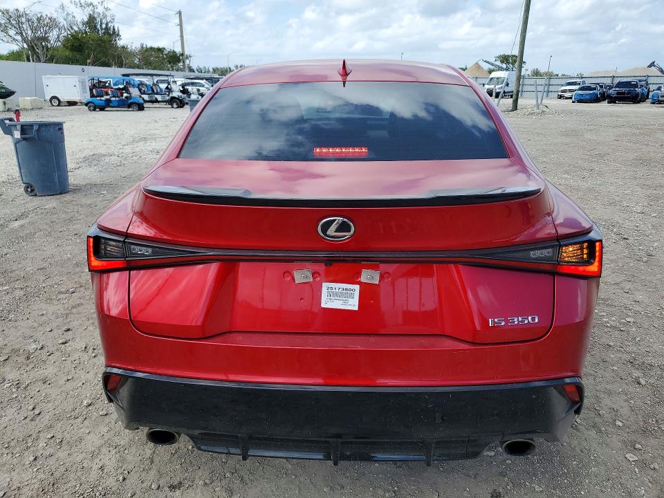 2025 Lexus Is VIN JTHBZ1B23S5083849 COPART salvage auction — FRONT END, Fl - Certificate Of Destruction, sold $6,600 on 2026-07-29 (photo 6)