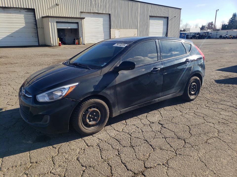 2017 Hyundai Accent VIN KMHCT5AE2HU312719 COPART salvage auction — MINOR DENT/SCRATCHES, Or - Certificate Of Title, sold $750 on 2026-07-27 (photo 1)