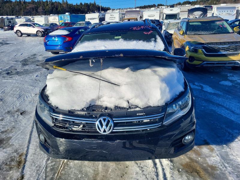 2016 Volkswagen Tiguan VIN WVGJV7AX8GW500565 COPART salvage auction — BURN, Nl - Non-Repairable, sold $80 on 2026-08-06 (photo 5)