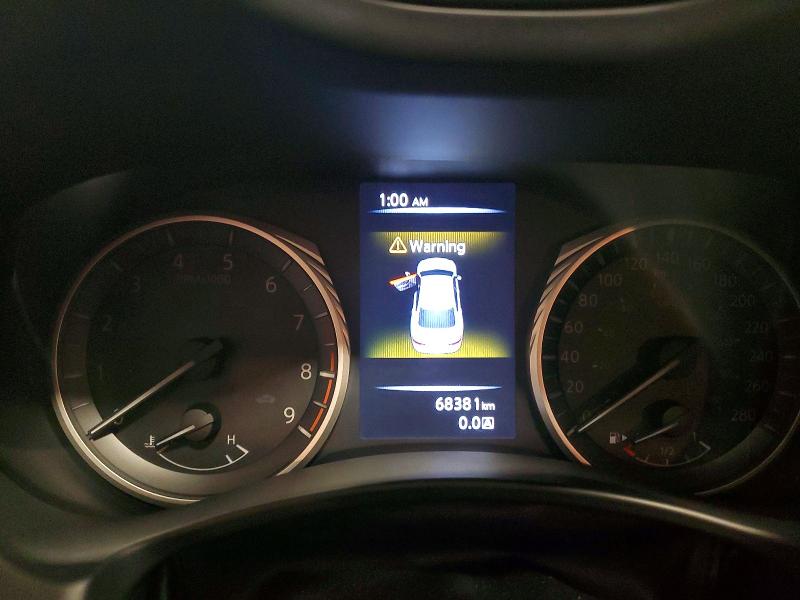 2019 Infiniti Q50 VIN JN1EV7AR9KM551667 COPART salvage auction — FRONT END, On - Permit Salvage, sold $4,600 on 2026-07-16 (photo 9)
