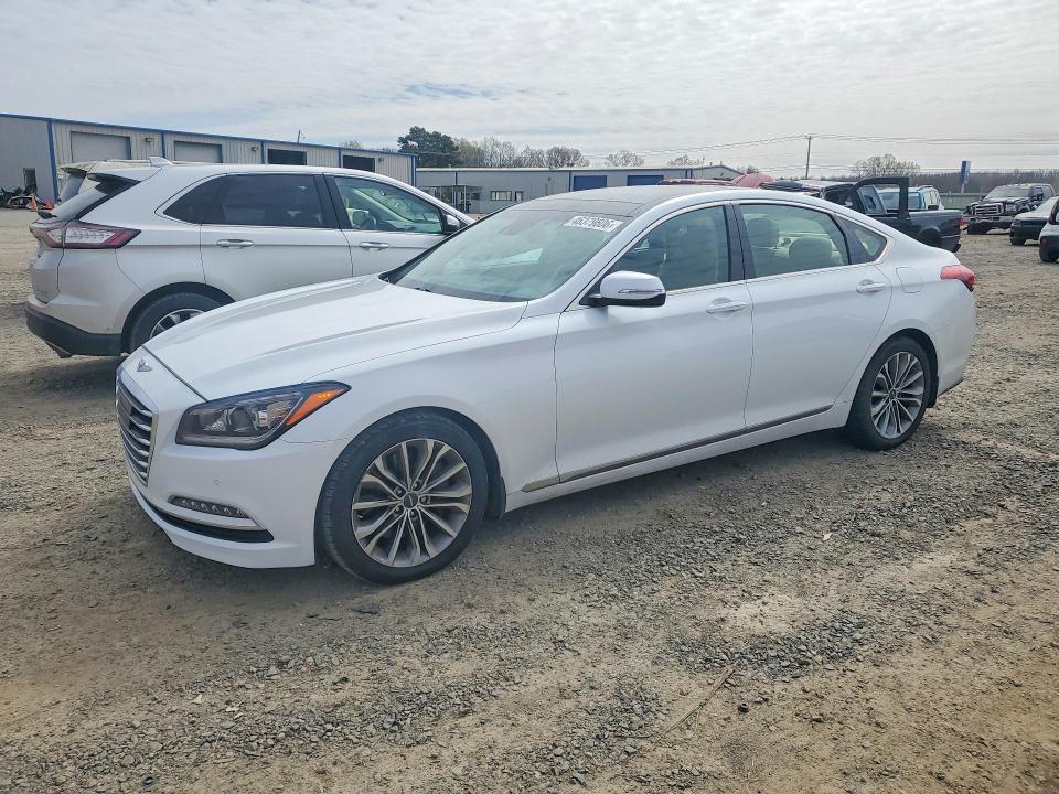 2017 Genesis G80 VIN KMHGN4JE2HU168823 COPART salvage auction — SIDE, AR - CERT OF TITLE-SALVAGE, sold $275 on 2026-07-27 (photo 1)