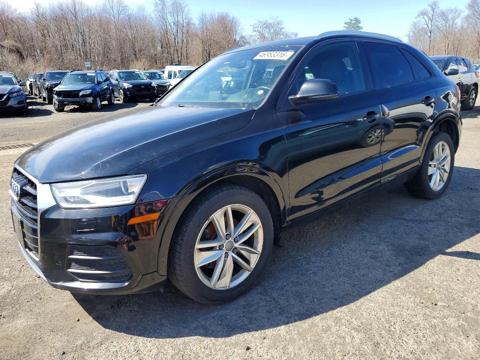 2017 Audi Q3 VIN WA1ECCFS0HR003960 COPART salvage auction — FRONT END, Ma - Certificate Of Title, sold $4,900 on 2026-07-31 (photo 1)