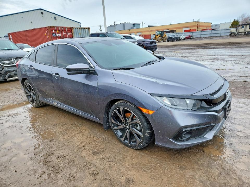 2020 Honda Civic VIN 2HGFC2F82LH015515 COPART salvage auction — VANDALISM, On - Permit No Brand - Unfit, sold $8,800 on 2026-07-30 (photo 4)