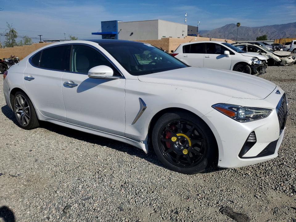 2019 Genesis G70 VIN KMTG74LE8KU034077 COPART salvage auction — SIDE, CA, sold $5,100 on 2026-07-15 (photo 4)
