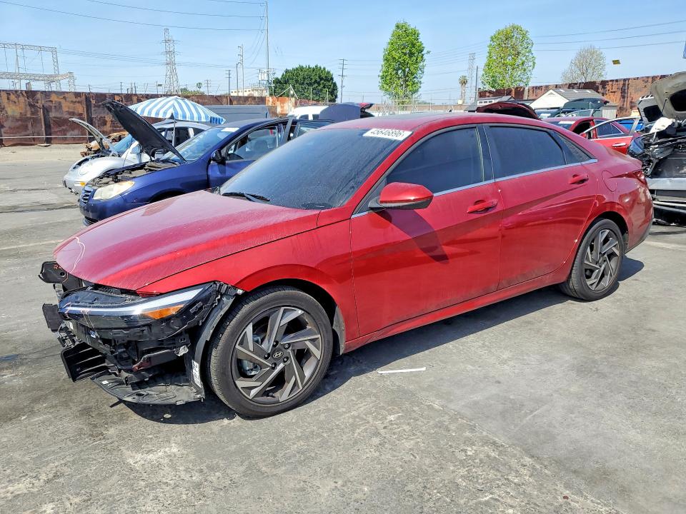 2025 Hyundai Elantra VIN KMHLS4DG7SU021439 COPART salvage auction — FRONT END, Ca - Salvage Certificate, sold $7,300 on 2026-07-08 (photo 1)