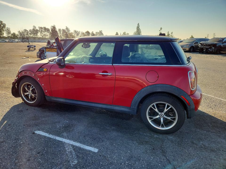 2010 Mini Cooper VIN WMWMF3C56ATZ61675 COPART salvage auction — FRONT END, Ca - Salvage Certificate, sold $875 on 2026-07-16 (photo 2)