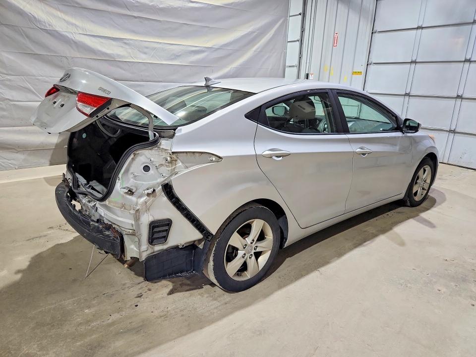 2013 Hyundai Elantra VIN KMHDH4AE4DU954501 COPART salvage auction — REAR END, Ma - Cert Of Title-Reconstrctd Coll, sold $725 on 2026-07-14 (photo 3)