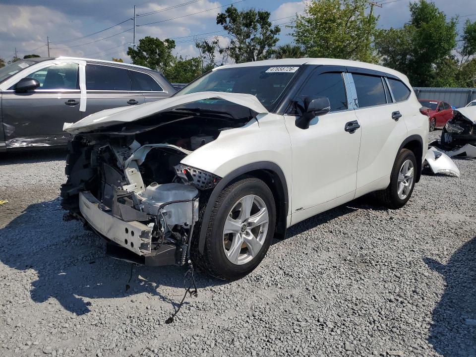 2023 Toyota Highlander VIN 5TDBBRCH7PS106753 COPART salvage auction — FRONT END, Fl - Cert Of Title Slvg Rebuildable, sold $5,800 on 2026-07-10 (photo 1)