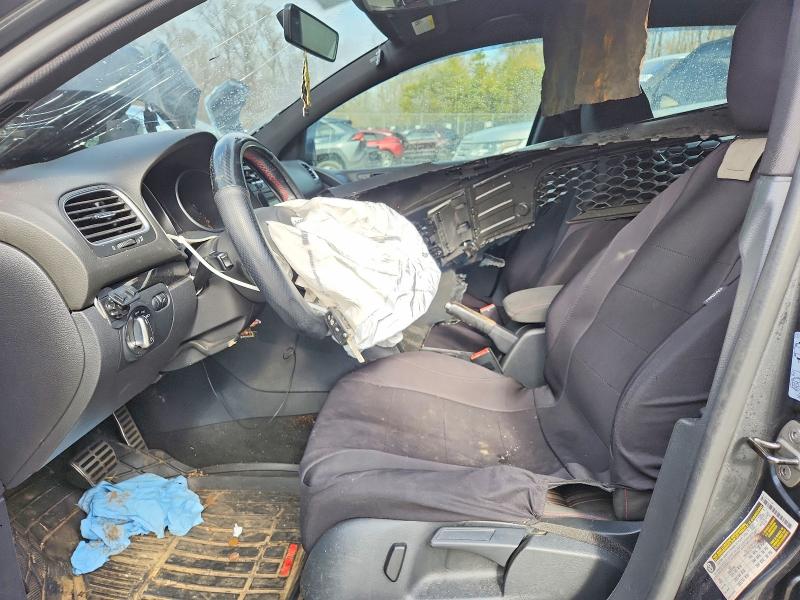 2013 Volkswagen Gti VIN WVWHD7AJ0DW024518 COPART salvage auction — FRONT END, Md - Cert Of Salvage > 75% Damage, sold $350 on 2026-07-24 (photo 7)