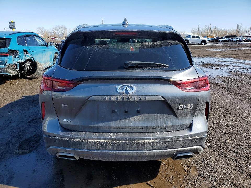 2022 Infiniti Qx50 VIN 3PCAJ5BB0NF106602 COPART salvage auction — SIDE, Qc - Gravement Accidente, sold $8,900 on 2026-07-07 (photo 6)
