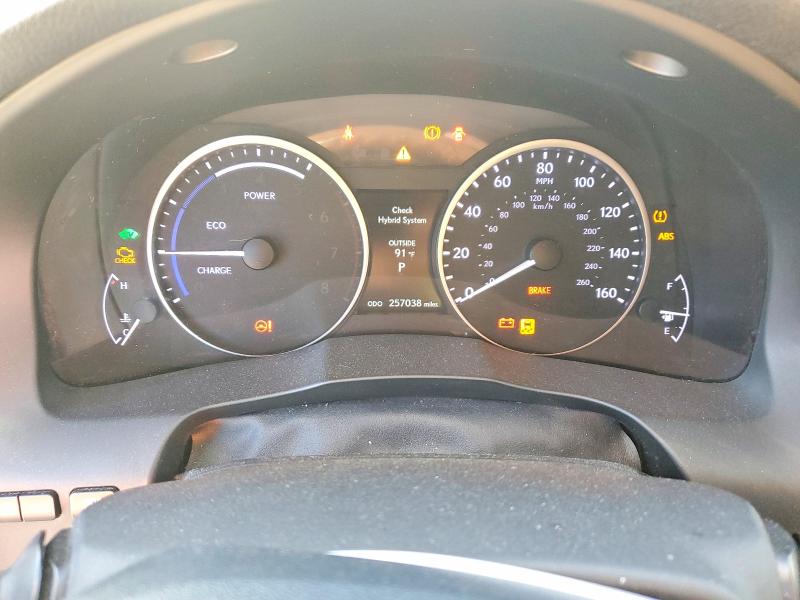 2013 Lexus ES VIN JTHBW1GG9D2006775 COPART salvage auction — FRONT END, Salvage Title, sold $2,000 on 2026-07-16 (photo 9)