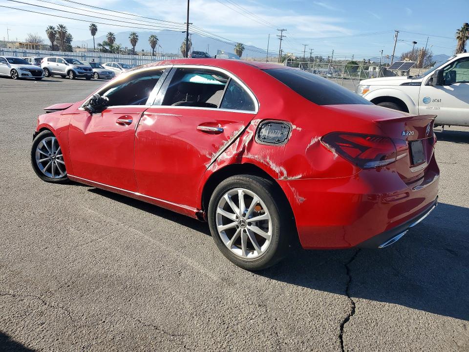 2020 Mercedes-benz A VIN WDD3G4EBXLW039003 COPART salvage auction — FRONT END, Ca - Dis/Dlr/Exp Only Clean Title, sold $2,100 on 2026-07-09 (photo 2)