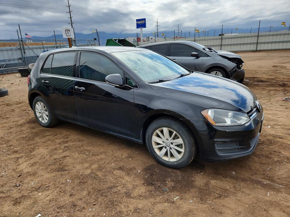 2017 Volkswagen Golf VIN 3VW117AU8HM032406 COPART salvage auction — HAIL, CO, sold $2,900 on 2026-08-24 (photo 4)