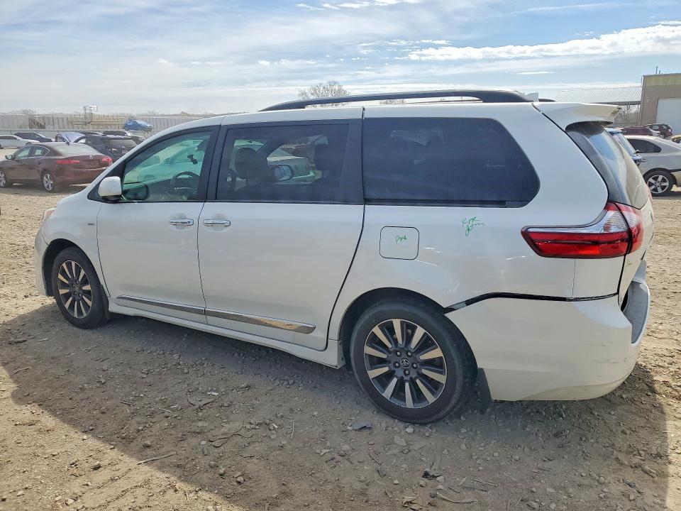 2018 Toyota Sienna VIN 5TDDZ3DCXJS193625 COPART salvage auction — REAR END, Ks - Cert Of Title-Salvage, sold $5,100 on 2026-07-21 (photo 2)