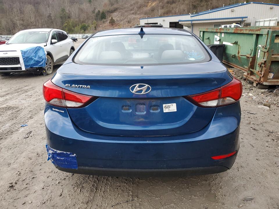 2016 Hyundai Elantra VIN KMHDH4AE1GU489213 COPART salvage auction — FRONT END, Salvage Title, sold $575 on 2026-07-23 (photo 6)