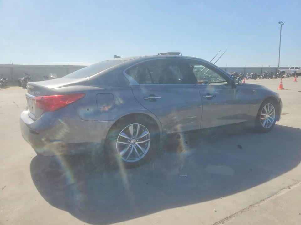 2014 Infiniti Q50 VIN JN1BV7AP5EM683198 COPART salvage auction — SIDE, Tx - Salvage Vehicle Title, sold $2,200 on 2026-07-27 (photo 3)