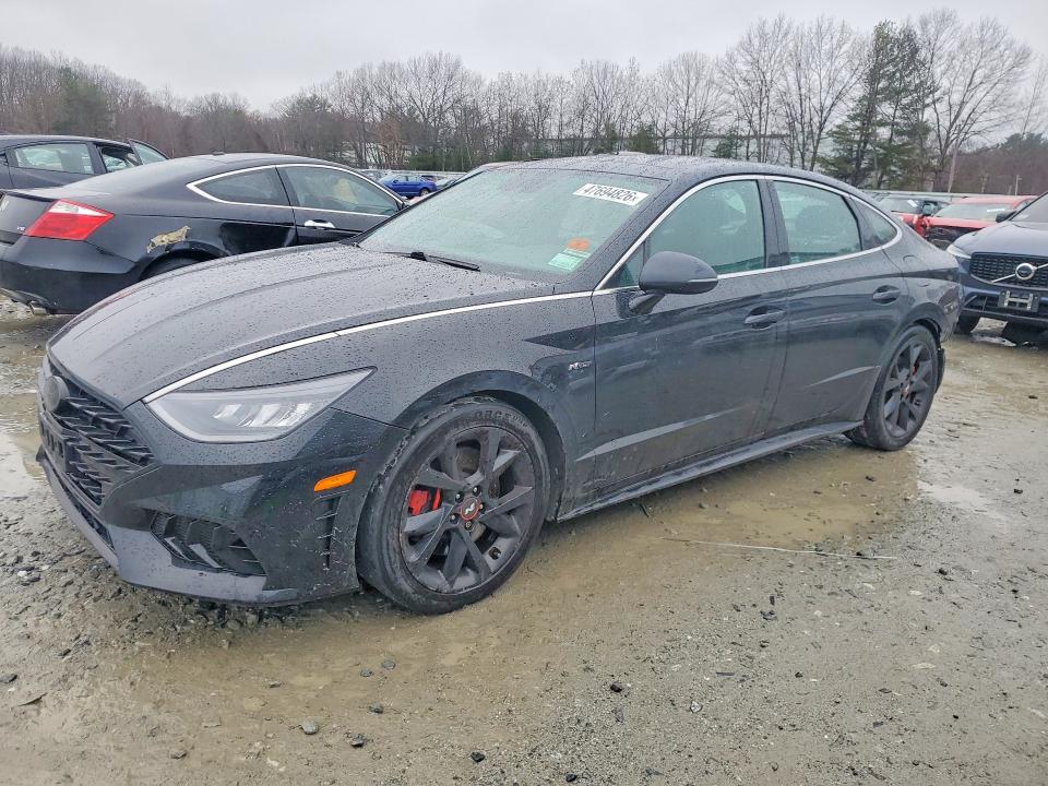 2022 Hyundai Sonata VIN 5NPEK4JC1NH143680 COPART salvage auction — REAR END, Ma - Cert Of Title-Salvage, sold $5,200 on 2026-07-29 (photo 1)