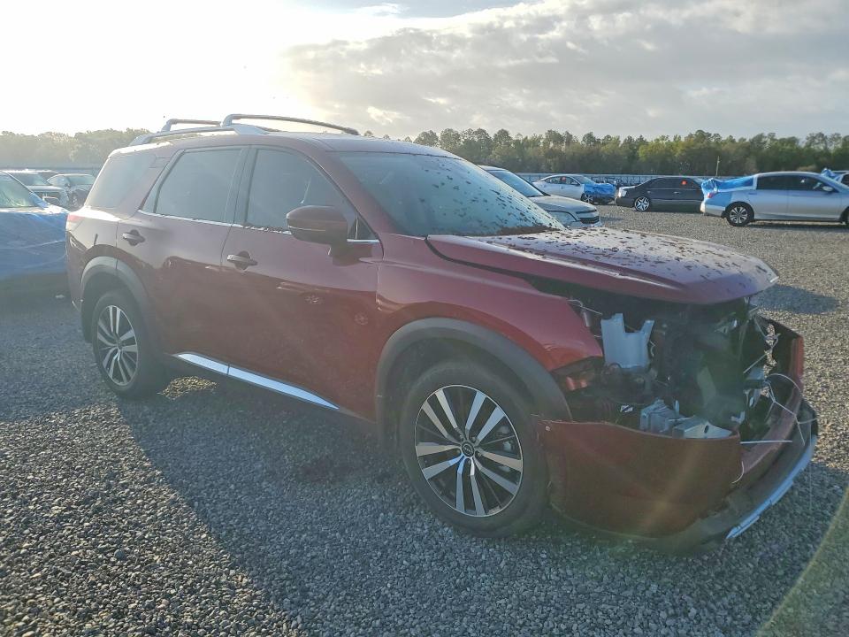 2025 Nissan Pathfinder VIN 5N1DR3DG1SC200169 COPART salvage auction — FRONT END, Fl - Cert Of Title Slvg Rebuildable, sold $9,400 on 2026-07-02 (photo 4)