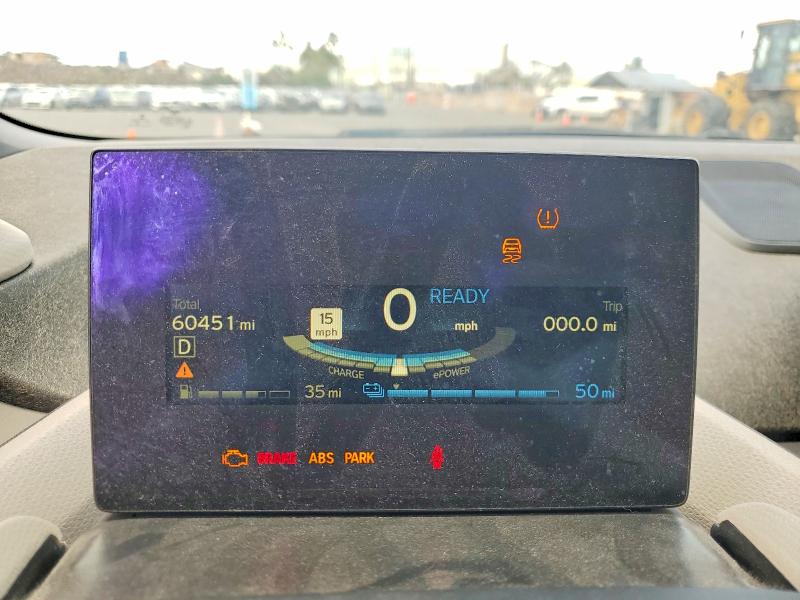 2016 BMW I3 VIN WBY1Z4C50GV508473 COPART salvage auction — WATER/FLOOD, Hi - Certificate Of Salvage, sold $2 on 2026-07-13 (photo 9)