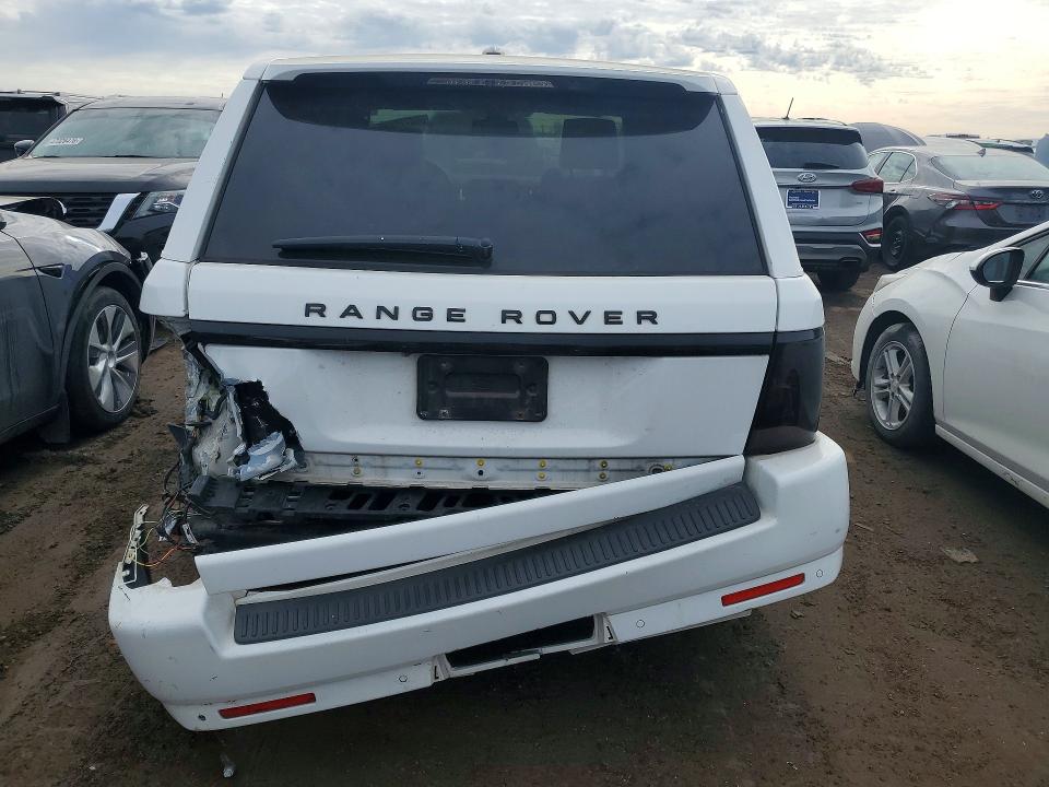 2012 Land rover RANGE ROVER VIN SALSK2D40CA753904 COPART salvage auction — REAR END, Id - Salvage Certificate Of Title, sold $325 on 2026-07-28 (photo 6)