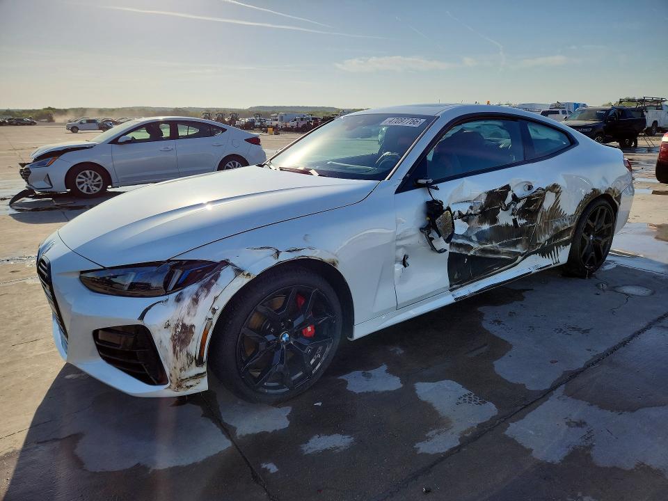 2025 BMW M440i VIN WBA83DA03SCT82734 COPART salvage auction — SIDE, Tx - Certificate Of Title, sold $25,500 on 2026-07-16 (photo 1)