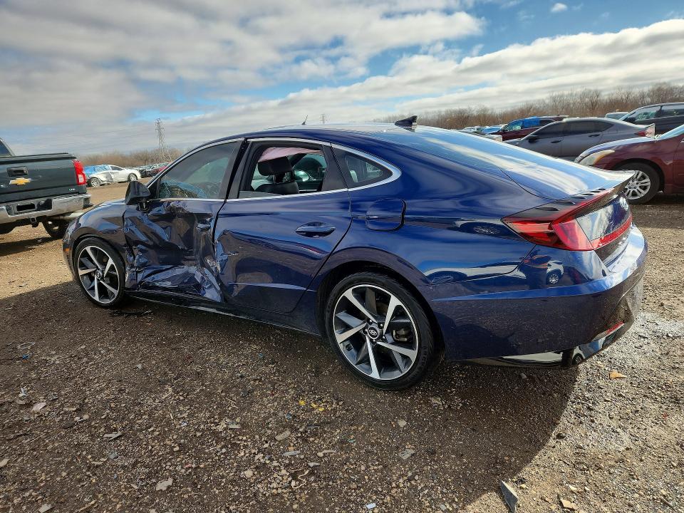 2021 Hyundai Sonata VIN 5NPEJ4J24MH108530 COPART salvage auction — SIDE, Il - Salvage Certificate, sold $4,350 on 2026-07-08 (photo 2)