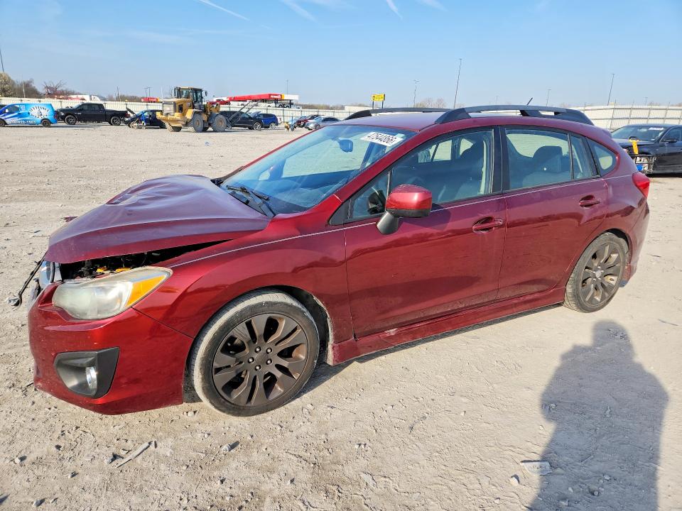 2012 Subaru Impreza VIN JF1GPAL62CH212099 COPART salvage auction — FRONT END, Il - Salvage Certificate, sold $300 on 2026-07-13 (photo 1)