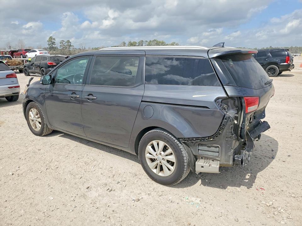 2016 Kia SEDONA VIN KNDMB5C11G6155886 COPART salvage auction — REAR END, Tx - Salvage Vehicle Title, sold $2,000 on 2026-07-07 (photo 2)