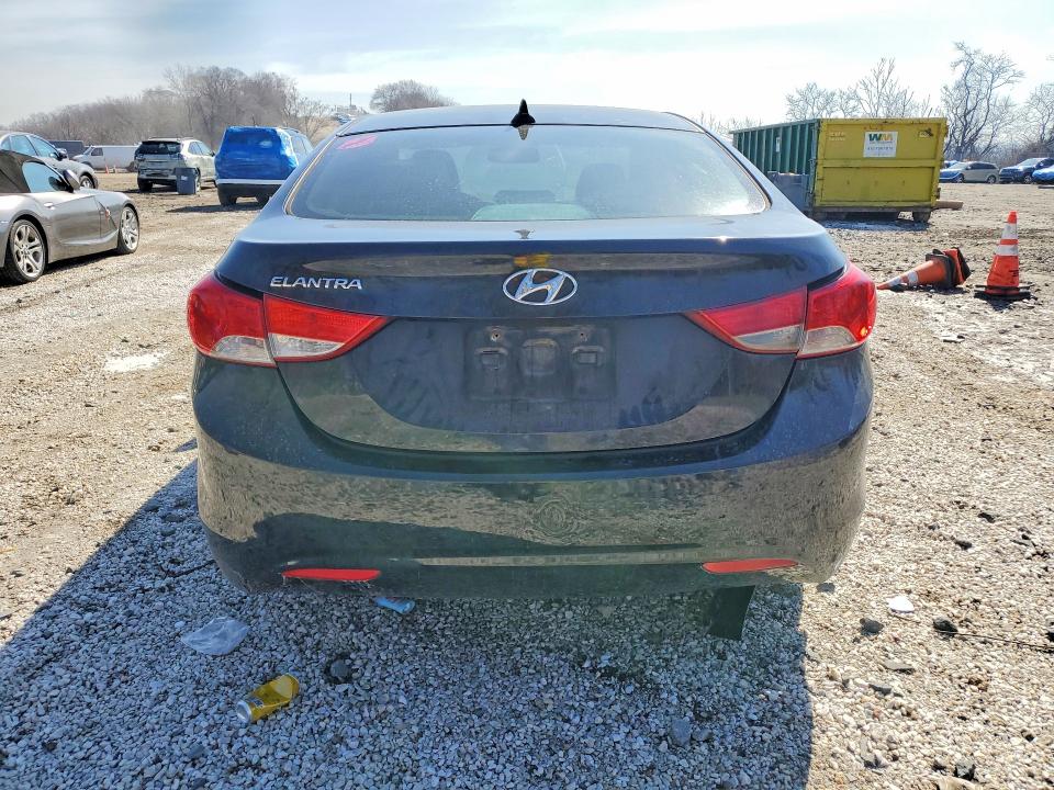 2012 Hyundai Elantra VIN KMHDH4AE0CU433662 COPART salvage auction — VANDALISM, MD - CERT OF SALVAGE > 75% DAMAGE, sold $400 on 2026-07-30 (photo 6)