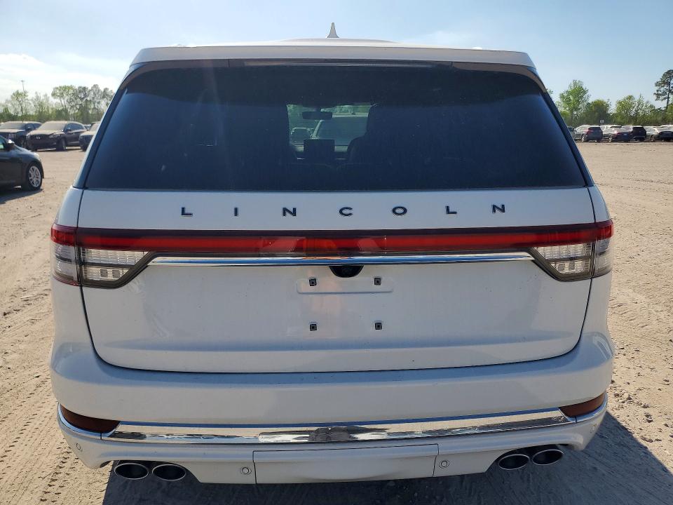 2020 Lincoln Aviator VIN 5LMYJ9YY7LGL15526 COPART salvage auction — WATER/FLOOD, Fl - Cert Of Title-Flood & Rebuilt, sold $28,000 on 2026-07-07 (photo 6)