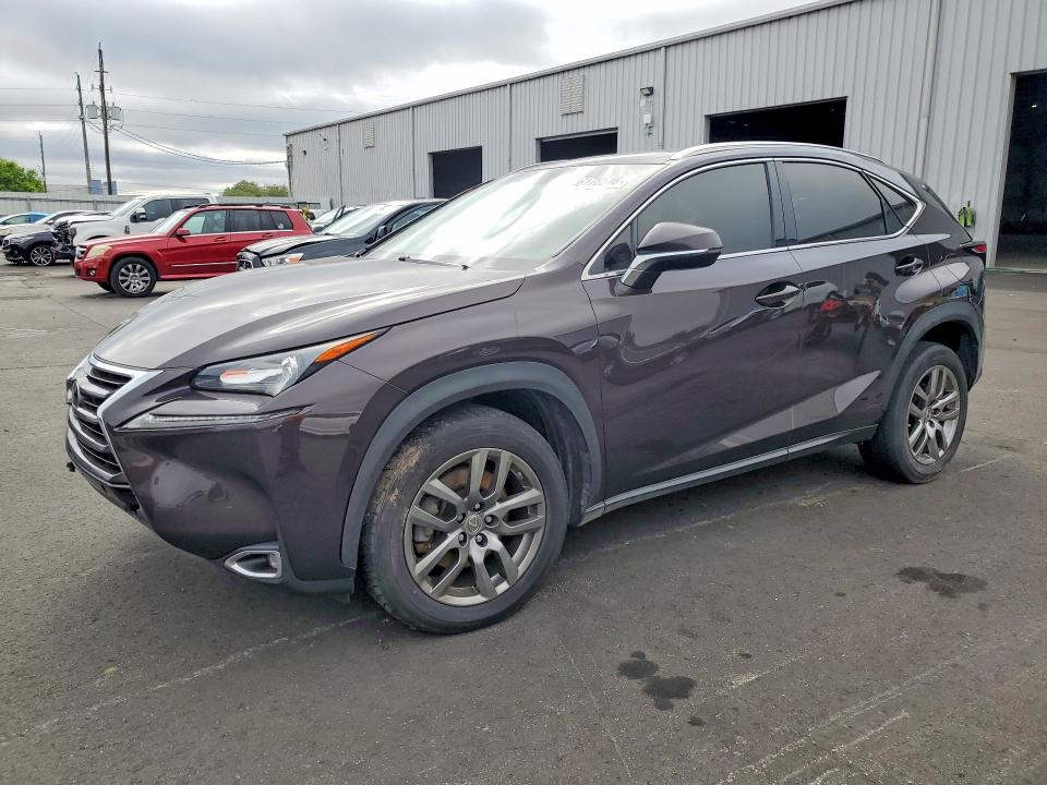 2015 Lexus Nx VIN JTJBARBZ1F2012867 COPART salvage auction — FRONT END, Fl - Cert Of Title Slvg Rebuildable, sold $4,750 on 2026-07-13 (photo 1)