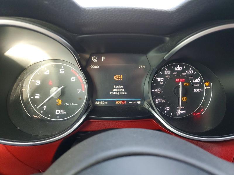 2018 Alfa romeo Stelvio VIN ZASFAKNN8J7B92646 COPART salvage auction — MINOR DENT/SCRATCHES, Tx - Certificate Of Title, sold $850 on 2026-07-02 (photo 9)