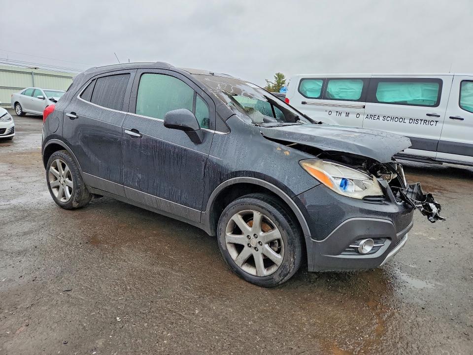 2013 Buick Encore VIN KL4CJHSB8DB113559 COPART salvage auction — ENGINE BURN, PA - CERTIFICATE OF SALVAGE, sold $400 on 2026-07-02 (photo 4)