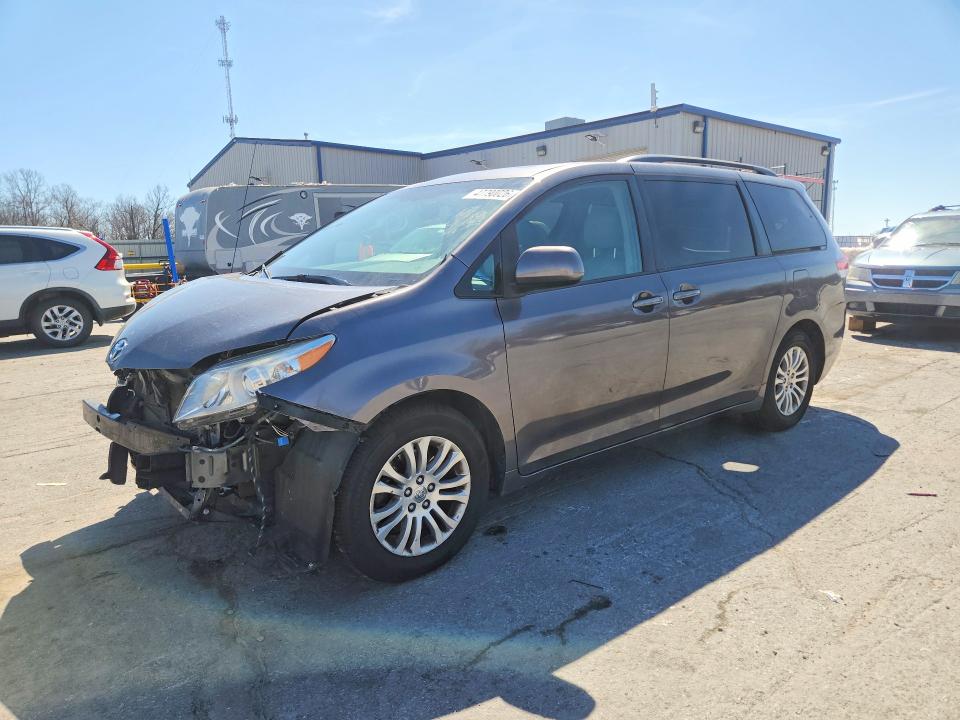 2014 Toyota Sienna VIN 5TDYK3DC0ES427623 COPART salvage auction — FRONT END, Il - Salvage Certificate, sold $2,450 on 2026-07-29 (photo 1)