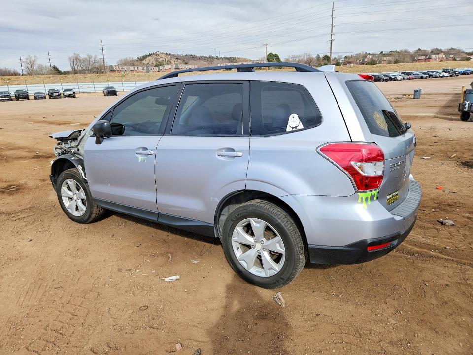 2016 Subaru Forester VIN JF2SJABC5GH505337 COPART salvage auction — FRONT END, Id - Salvage Certificate Of Title, sold $2,050 on 2026-07-13 (photo 2)