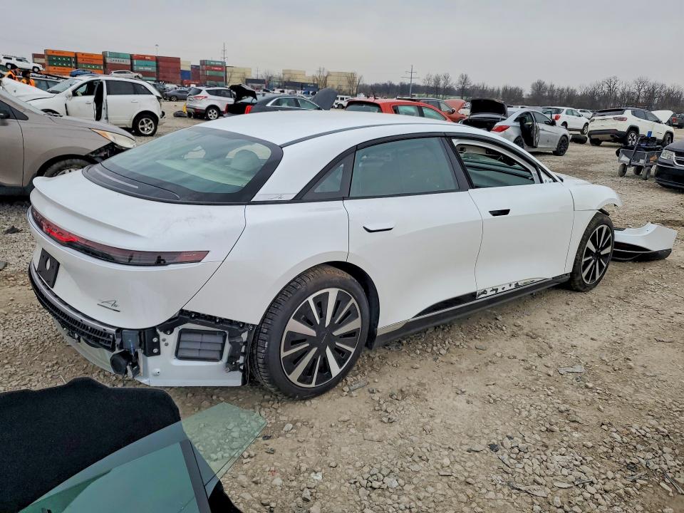 2026 Lucid Air VIN 50EA1TEA2TA041132 COPART salvage auction — FRONT END, Salvage Title, sold $7,400 on 2026-08-21 (photo 3)
