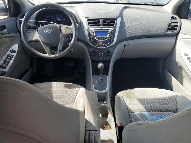 2013 Hyundai Accent VIN KMHCT4AE6DU554305 COPART salvage auction — FRONT END, Mo - Salvage Certificate Of Title, sold $750 on 2026-07-24 (photo 8)