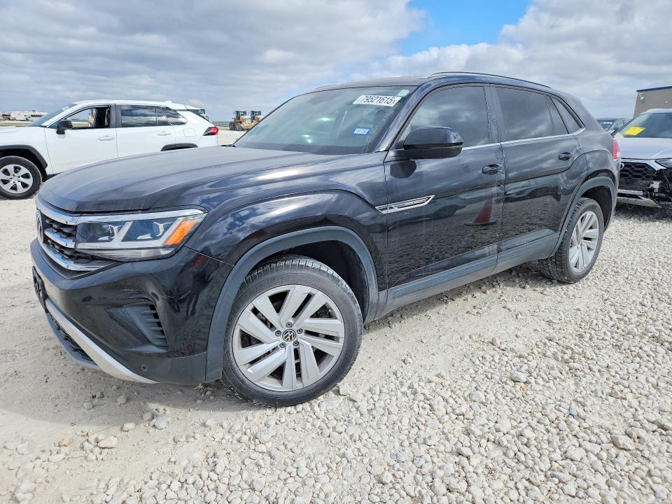 2021 Volkswagen Atlas VIN 1V2JE2CA5MC201868 COPART salvage auction — SIDE, Tx - Salvage Vehicle Title, sold $175 on 2026-07-09 (photo 1)
