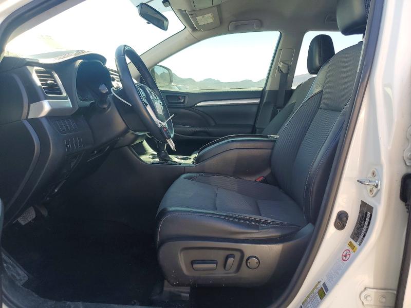 2016 Toyota Highlander VIN 5TDBKRFH5GS293485 COPART salvage auction — FRONT END, NV - SALVAGE TITLE, sold $4,550 on 2026-07-08 (photo 7)