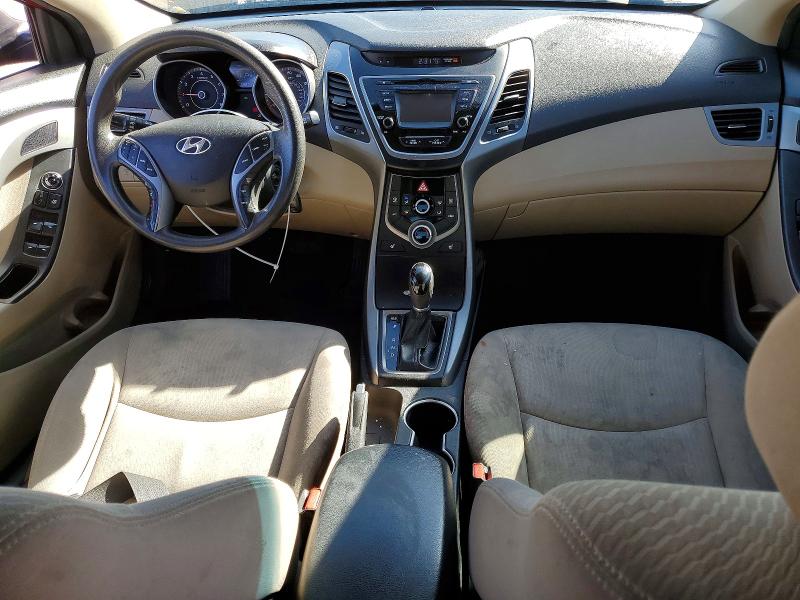 2014 Hyundai Elantra VIN KMHDH4AE7EU053012 COPART salvage auction — FRONT END, Ca - Salvage Certificate, sold $975 on 2026-07-02 (photo 8)