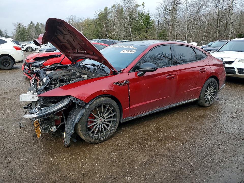 2024 Hyundai Sonata VIN KMHL54JC1RA365174 COPART salvage auction — FRONT END, On - Permit Salvage, sold $3,800 on 2026-07-21 (photo 1)