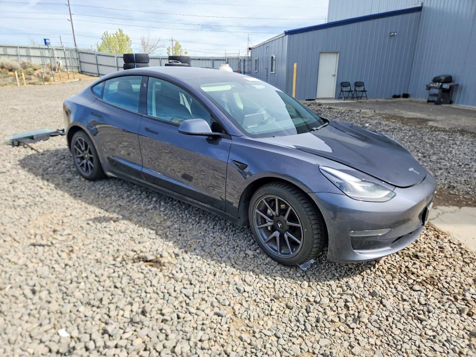 2021 Tesla Model 3 VIN 5YJ3E1EB7MF065630 COPART salvage auction — SIDE, Ca - Salvage Certificate, sold $5,800 on 2026-07-30 (photo 4)
