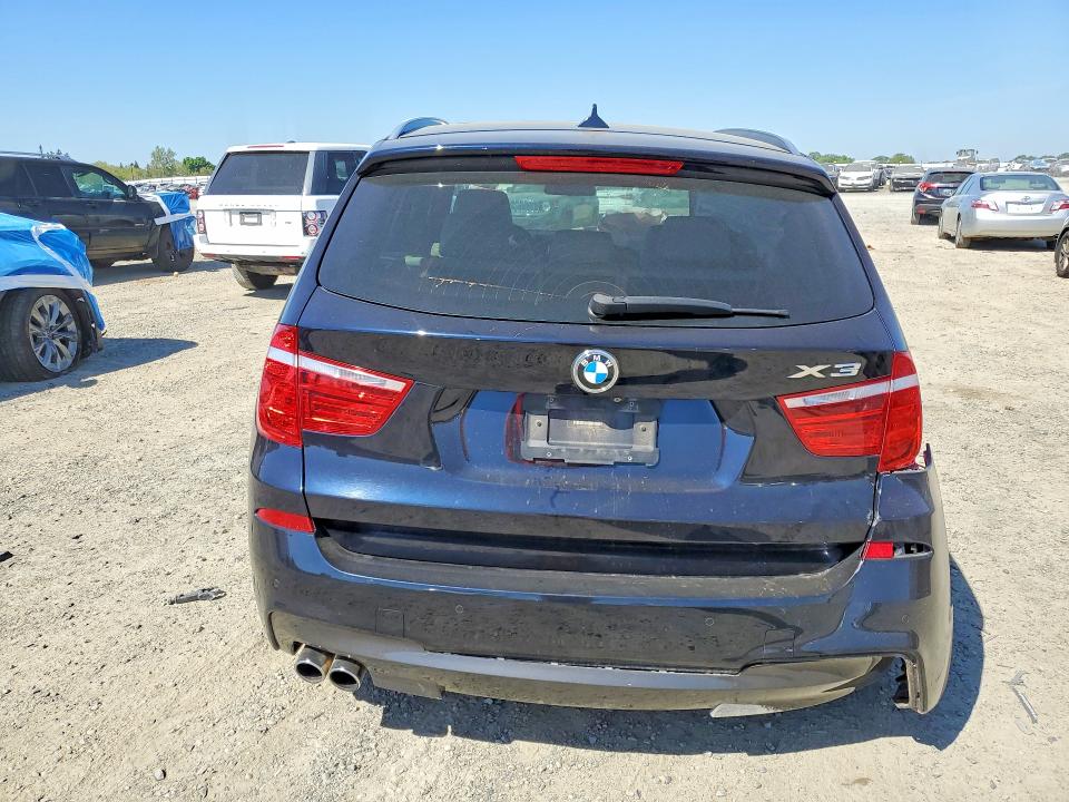 2017 BMW X3 VIN 5UXWX7C53H0U41332 COPART salvage auction — SIDE, CA - SALVAGE CERTIFICATE, sold $2,800 on 2026-07-14 (photo 6)