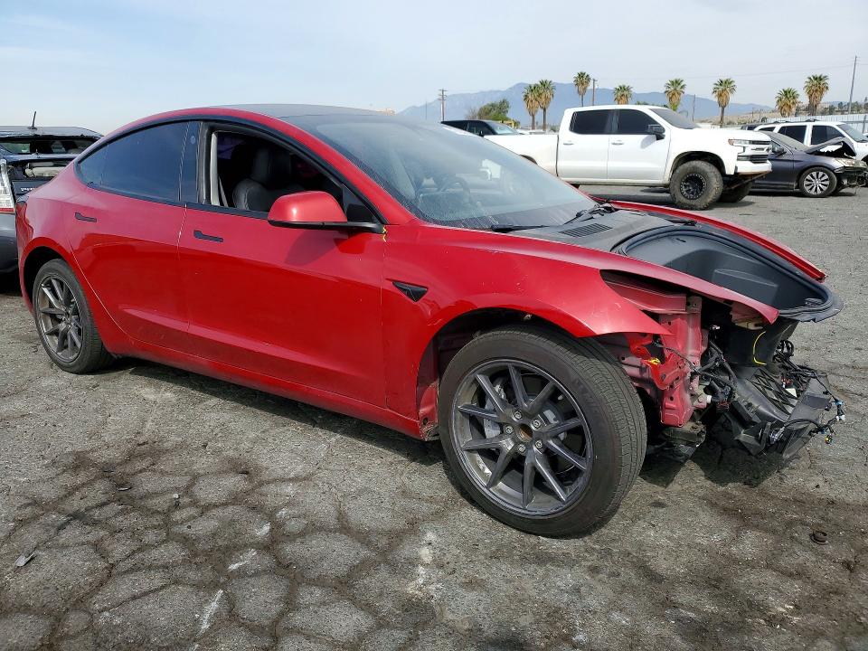 2023 Tesla Model 3 VIN 5YJ3E1EA2PF513896 COPART salvage auction — FRONT END, Salvage Title, sold $6,000 on 2026-07-27 (photo 4)