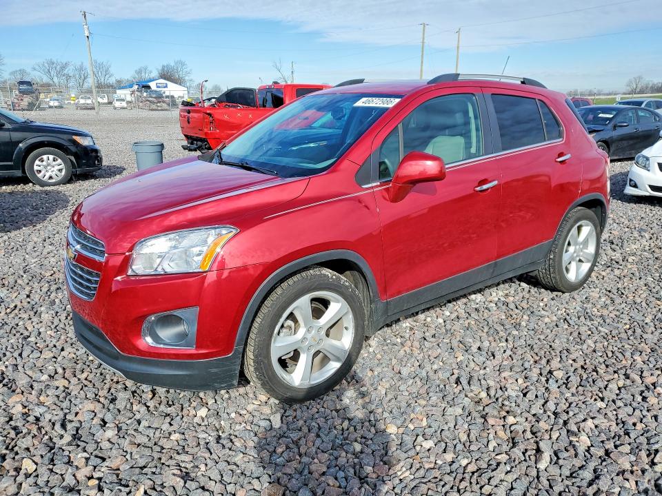 2015 Chevrolet Trax VIN KL7CJNSB2FB077386 COPART salvage auction — FRONT END, In - Bill Of Sale - Parts Only, sold $225 on 2026-07-21 (photo 1)