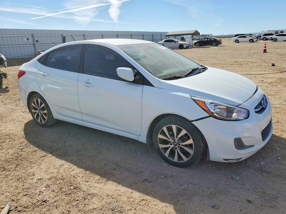 2017 Hyundai Accent VIN KMHCT4AE7HU343166 COPART salvage auction — FRONT END, Salvage Title, sold $1,100 on 2026-07-20 (photo 4)