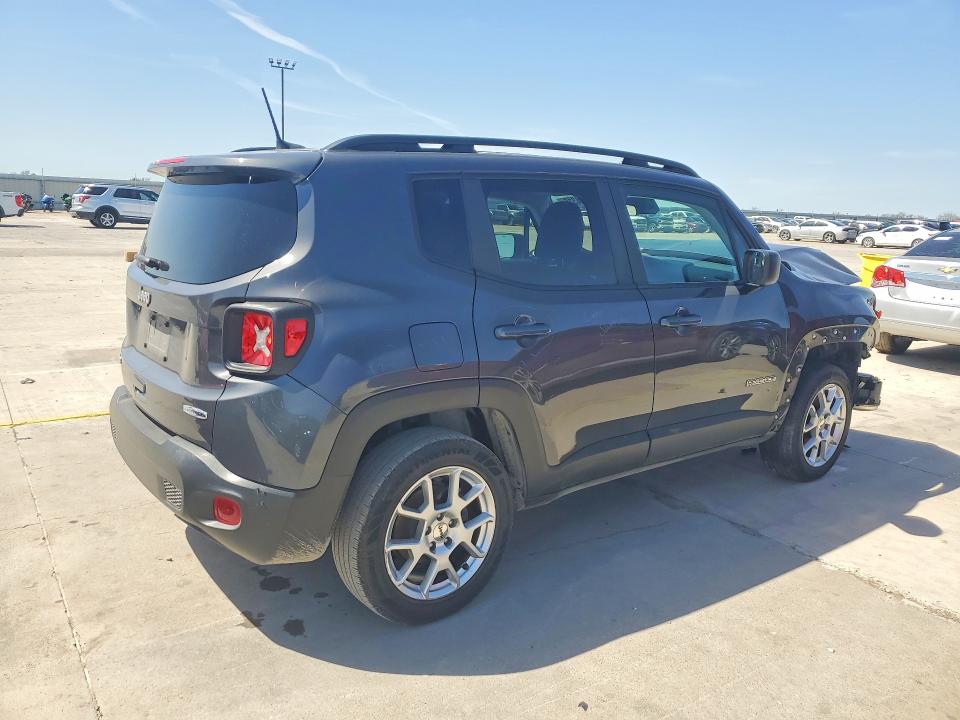 2022 Jeep Renegade VIN ZACNJDB12NPN98350 COPART salvage auction — FRONT END, Tx - Salvage Vehicle Title, sold $1,000 on 2026-07-20 (photo 3)