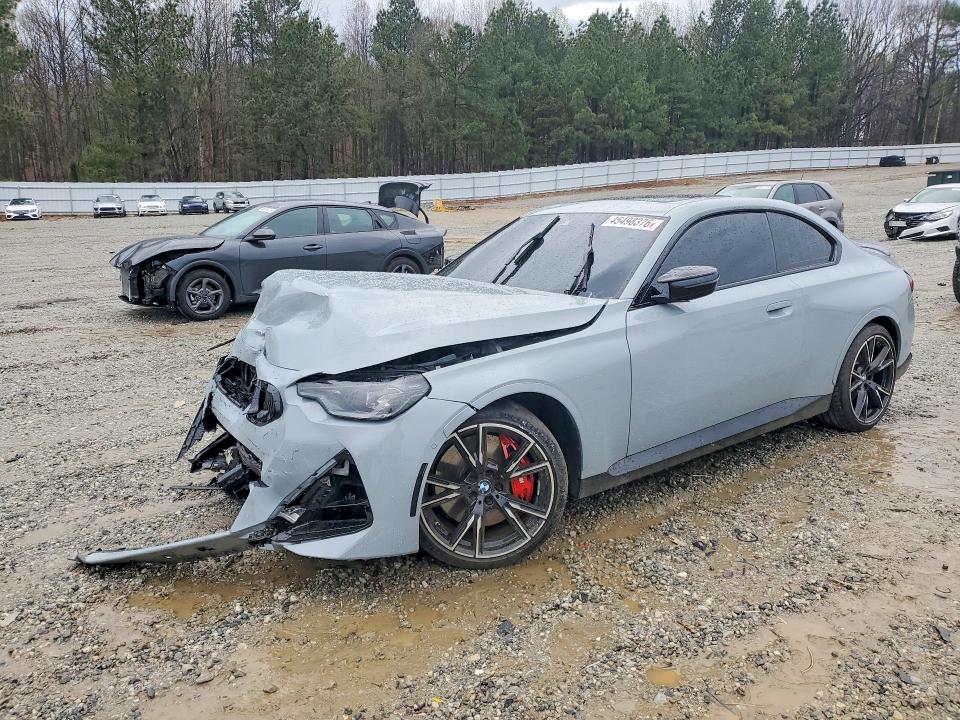 2024 BMW M240i VIN 3MW53CM05R8E14416 COPART salvage auction — Front End, GA - CERT OF TITLE-SALVAGE, sold $18,000 on 2026-06-03 (photo 1)