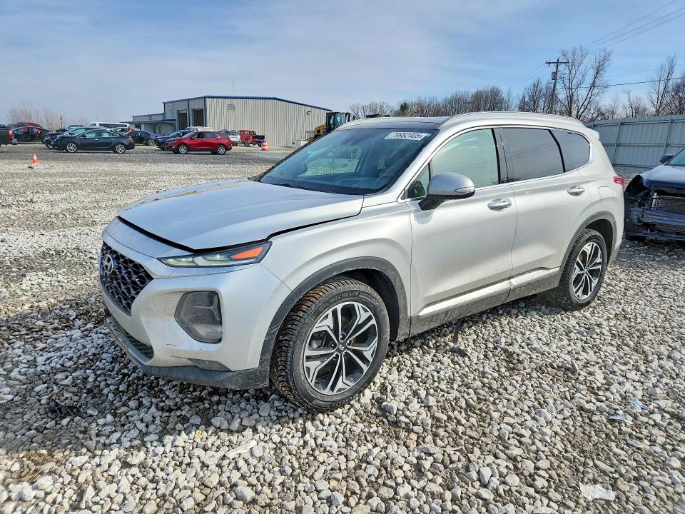2019 Hyundai Santa fe VIN 5NMS5CAA5KH069286 COPART salvage auction — SIDE, Mi - Scrap Certificate Of Title, sold $4,400 on 2026-07-02 (photo 1)