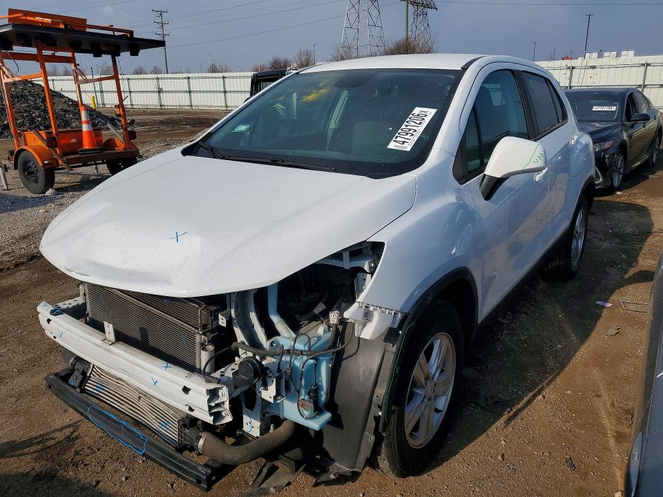 2021 Chevrolet Trax VIN KL7CJKSB7MB329726 COPART salvage auction — FRONT END, Il - Salvage Certificate, sold $1,300 on 2026-07-21 (photo 1)